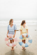 Bluebell Whisper Scallop Dress  — Cool Blue