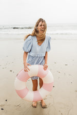 Bluebell Whisper Scallop Dress  — Cool Blue