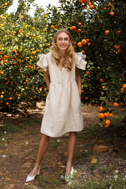 The Linen Daisy Dress