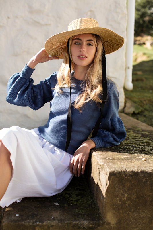 The Sky Blue Bubble Knit